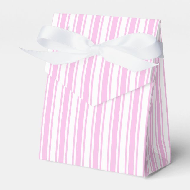 Ballotins Bandes de bonbons rose clair et blanc (Verso)