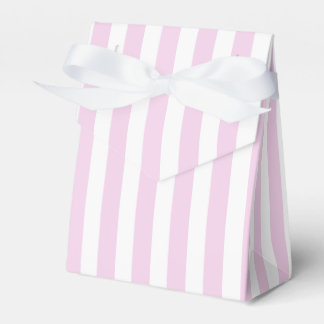 Ballotins Bandes de bonbons rose pâle et blanc