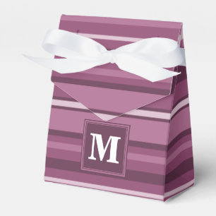 Ballotins Bandes mauve monogrammes