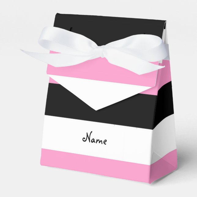 Ballotins Bandes noires, roses et blanches (Verso)