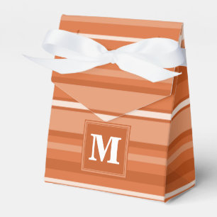 Ballotins Bandes orange monogrammes