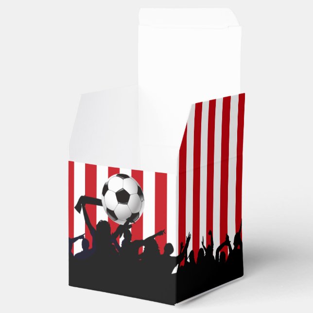 Ballotins Bandes rouges et blanches Ventilateurs de football (Ouvert)