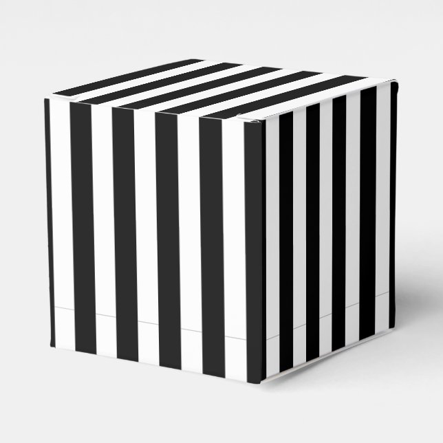 Ballotins Bandes verticales noires et blanches classiques (Verso)