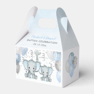 Ballotins Baptême Baptême Bleu Bélier Les Garçons Eléphants