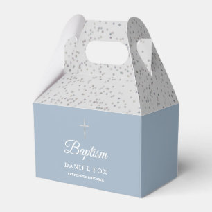 Ballotins Baptême Christening Pailleté Poussière Bleu