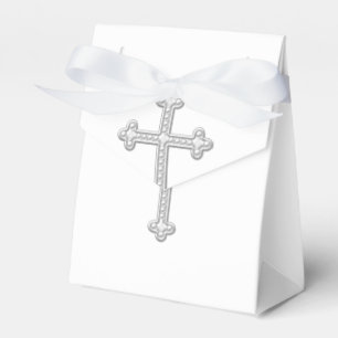 Ballotins Baptême de première communion argent et blanc