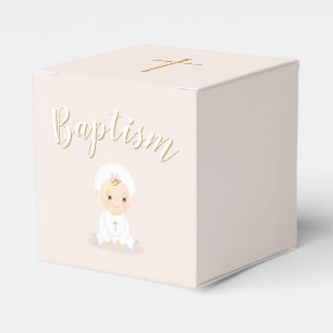 Ballotins Baptême Fille Bébé avec Bonnet