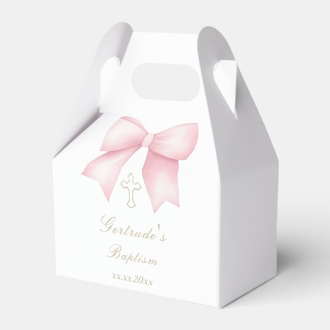 Ballotins Baptême rose (Verso)