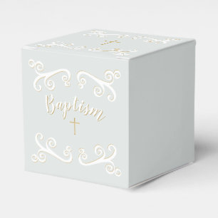 Ballotins Baptême se répand en poudre bleu et or
