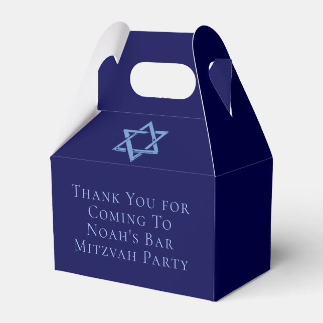 Ballotins Bar Mitzvah Parti Royal Blue Star de David (Verso)