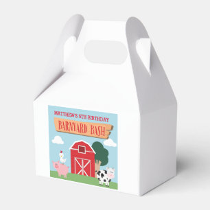 Ballotins Barnyard Birthday Bash/Party Favoriser Box