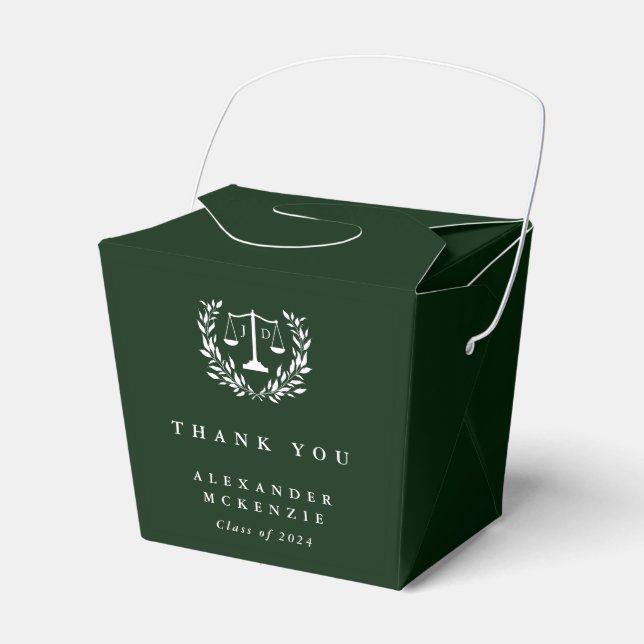 Ballotins Barre de droit JD Vert foncé+Laurel Graduation (Verso)