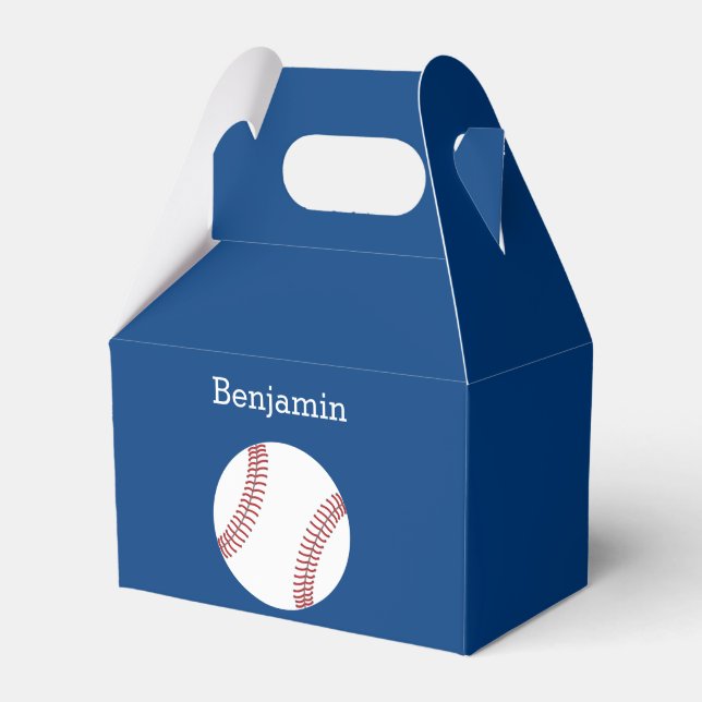 Ballotins Baseball avec nom personnalisé - Royal Blue (Verso)