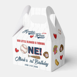Ballotins Baseball Boys 1er Anniversaire Fête Favoriser Box