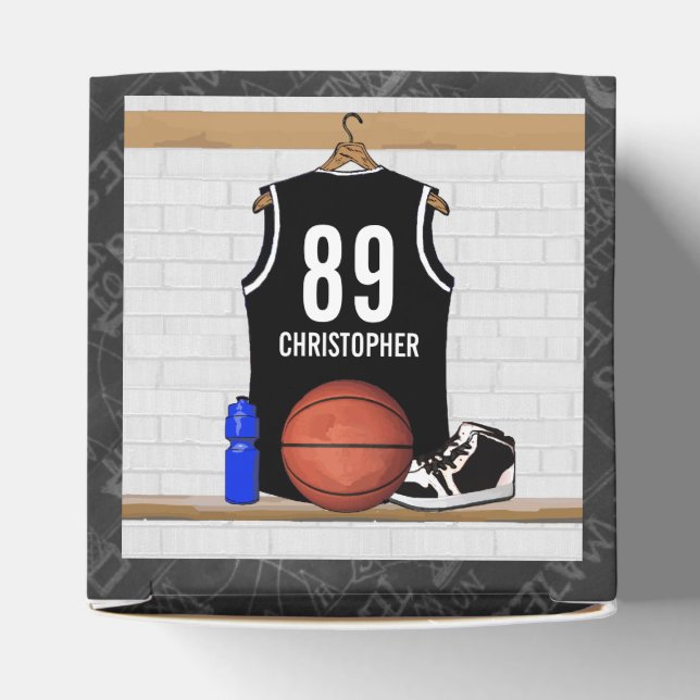 Ballotins Basket-ball noir et blanc du Jersey (Haut)