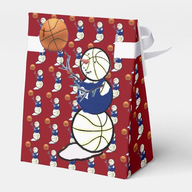 Ballotins Basket-ball Snowman Noël (Arrière)