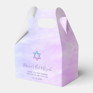 Ballotins Bat mitzvah de teinture Turquoise pourpre