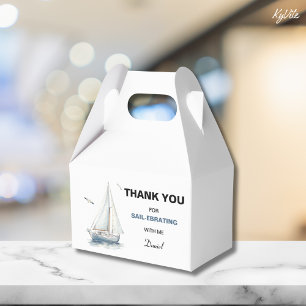 Ballotins Bateau à voile modifiable Anniversaire Boîte Gable
