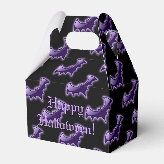 Ballotins Bateaux de nuit noirs et violets Ballotin Gable (Verso)