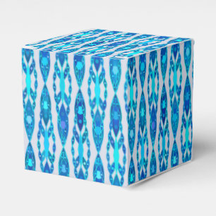 Ballotins Batik Tribal - Bleu Saphir et Gris Argent