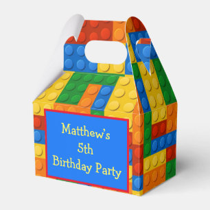 Ballotins Bâtiments colorés Blocs Anniversaire