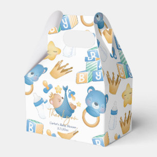 Ballotins Bear Baby Boy Pastel Baby shower personnalisé