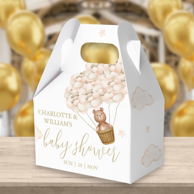 Ballotins Bearly Wait Teddy Bear Ballos Baby shower (Bearly Wait Teddy Bear Balloons Baby Shower Favor Box)