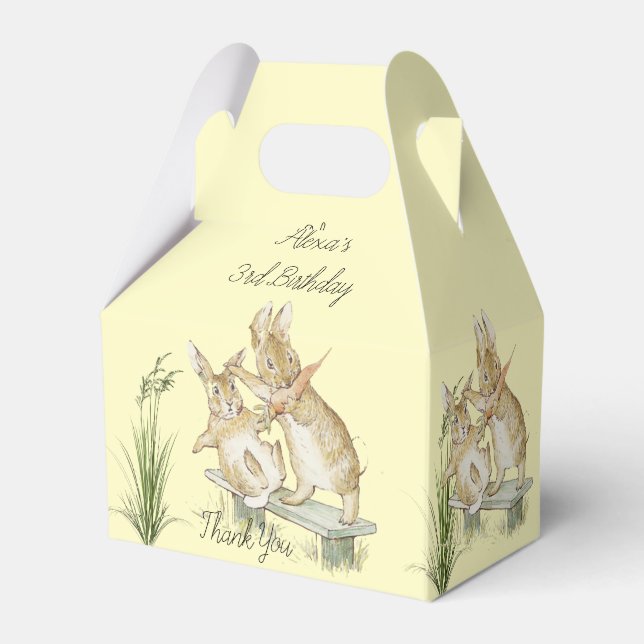 Ballotins Beatrix Potter, Mignons lapins mangeant des carott (Arrière)