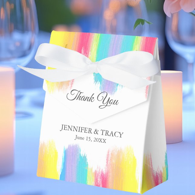 Ballotins Beau Mariage arc-en-ciel lumineux personnalisé (Créateur téléchargé)