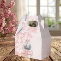 Beau Swan rose Floral Damask Girl Baby shower