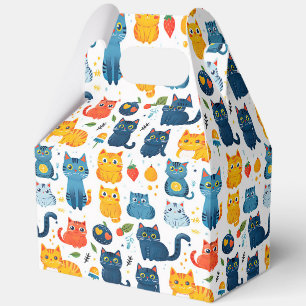 Ballotins Beaux chats kawaii, jouer avec des jouets blanc ba