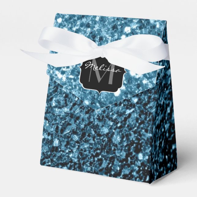 Ballotins Bébé bleu clair faux parties scintillant scintille (Verso)