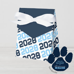 Ballotins Bébé Bleu et Marine Grand Merci Pawprint Retour Ca
