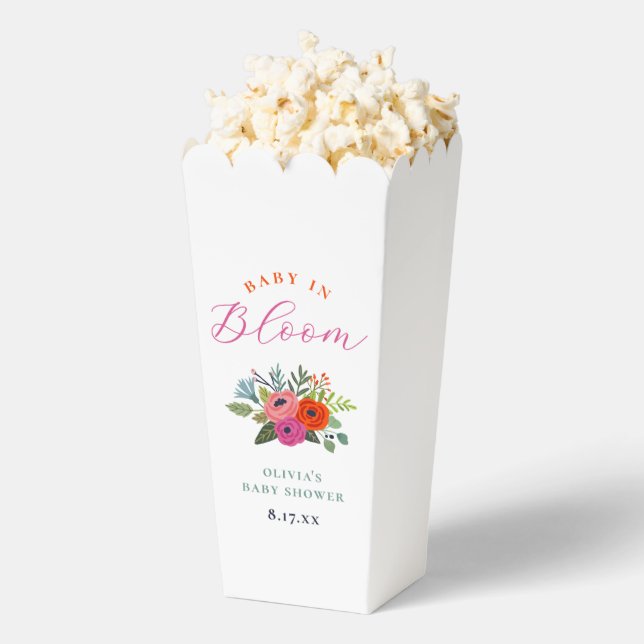 Ballotins Bébé en Fleur Baby shower floral brillant (Sauté)