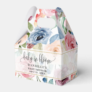 Ballotins Bébé en fleur d'aquarelle Baby shower