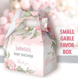 Ballotins Bébé En Fleur Rose Fille Baby shower Gable