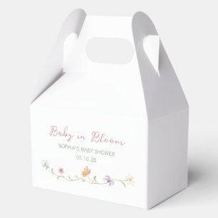 Ballotins Bébé en fleurs aquarelle floral élégant simple