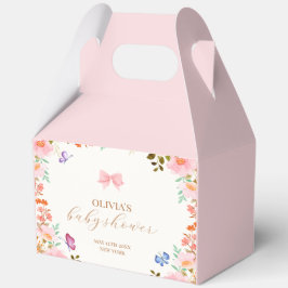 Ballotins Bébé en fleurs Baby shower papillon floral