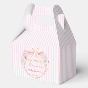 Ballotins Bébé en fleurs bow prépa baby shower personnalisé