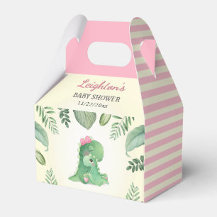 Ballotins Bébé Fille Dinosaure Rose Baptême Paillettes Fête