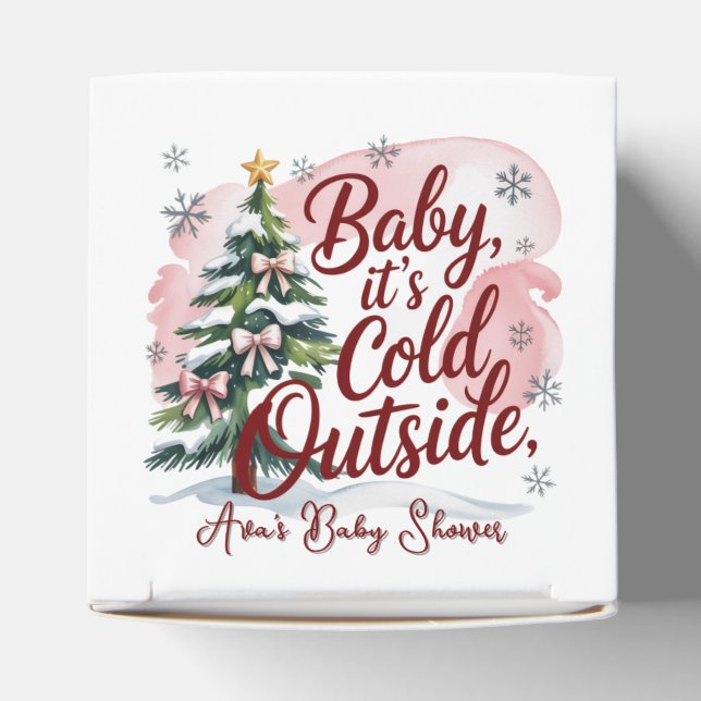 Ballotins Bébé, il fait froid dehors Baby shower d'hiver (Haut)