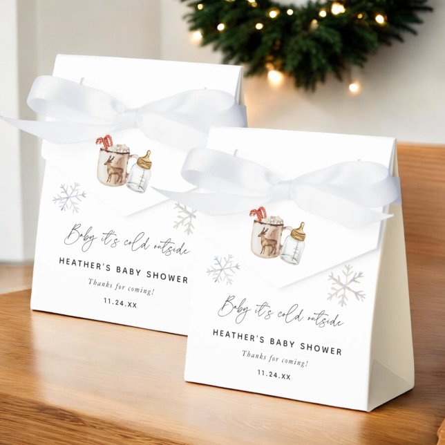 Ballotins Bébé Il fait froid dehors Baby shower d'hiver Fave (Créateur téléchargé)