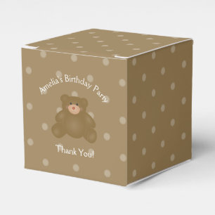 Ballotins Bébé mignon Brown Teddy Bear fête d'anniversaire