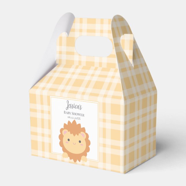 Ballotins Bébé mignon Lion Cub Jungle Animal Boy Baby shower (Verso)