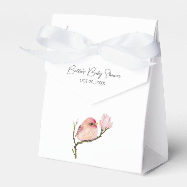 Ballotins Bébé mignon Redpoll Baby shower d'oiseaux (Verso)