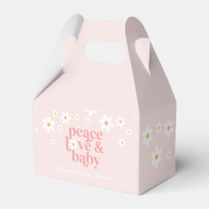 Ballotins Bébé rétro Daisy Paix Amour Baby Shower