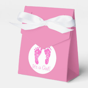 Ballotins Bébé rose mignonne Empreintes C'est un Baby shower