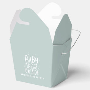 Ballotins Bébé son baby shower extérieur froid