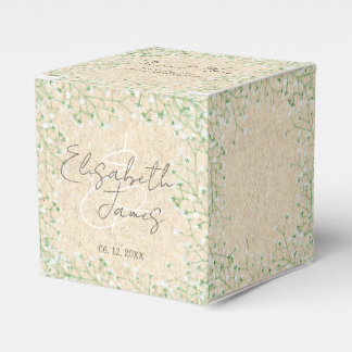 Ballotins Bébé's Breath White Flowers Rustic Boho Mariage