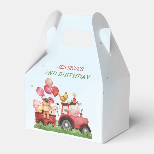Ballotins Belle ferme Animaux fête d'anniversaire (Verso)